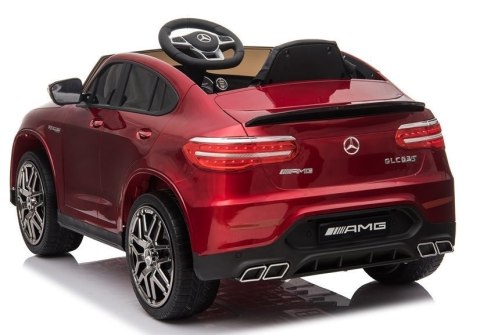 Auto na akumulator Mercedes GLC 63S QLS-5688 Czerwony Lakier 4x4 Auto na akumulator Mercedes GLC 63S QLS-5688 Czerwony Lakier 4x4
