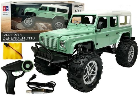 Auto Zdalnie Sterowane Land Rover Defender D110 R/C Zielony 7.5 km/h 1:14 2.4G Auto Zdalnie Sterowane Land Rover Defender D110 R/C Zielony 7.5 km/h 1:14 2.4G