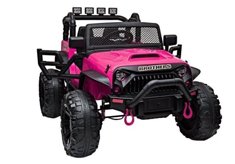 Auto na akumulator Jeep JC666 Różowy Lakierowany Auto na akumulator Jeep JC666 Różowy Lakierowany