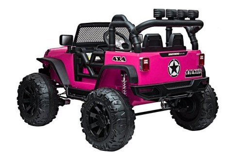 Auto na akumulator Jeep JC666 Różowy Lakierowany Auto na akumulator Jeep JC666 Różowy Lakierowany