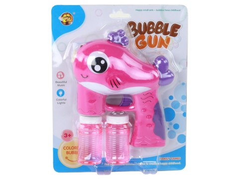 Pistolet na Bańki Mydlane Na Baterie Różowy