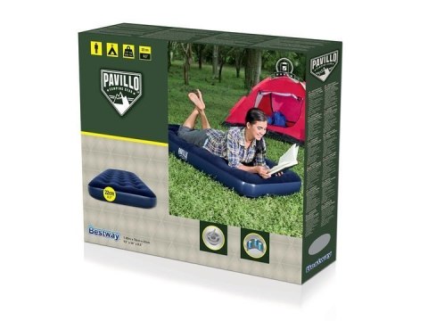 Materac Dmuchany Jednoosobowy 185cm 76cm x 22cm Bestway 67000 Materac Dmuchany Jednoosobowy 185cm 76cm x 22cm Bestway 67000