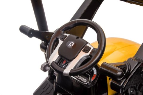 Traktor Na Akumulator Z Przyczepą Hercules Żółty 24V Traktor Na Akumulator Z Przyczepą Hercules Żółty 24V