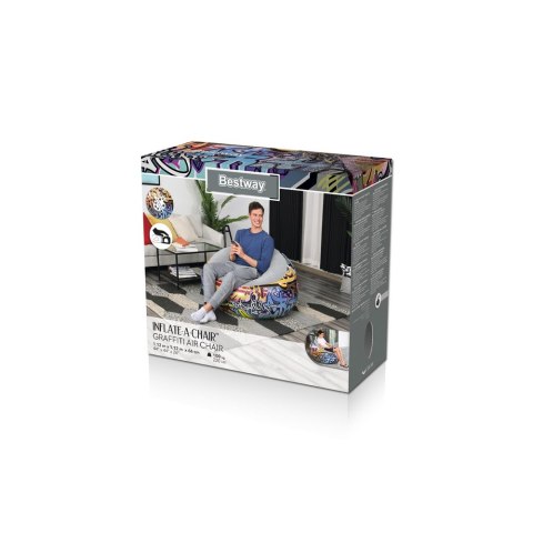 Dmuchany Fotel 112 x 112 x 66 cm Bestway 75075 Dmuchany Fotel 112 x 112 x 66 cm Bestway 75075