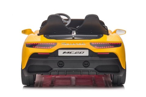 Auto Na Akumulator Maserati MC20 Żółte Auto Na Akumulator Maserati MC20 Żółte