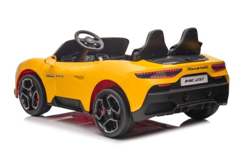 Auto Na Akumulator Maserati MC20 Żółte Auto Na Akumulator Maserati MC20 Żółte