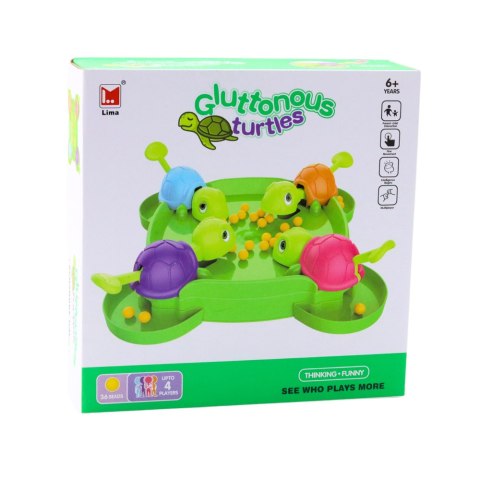 Gra Zręcznościowa Rodzinna Głodne Żółwie Plansza Kulki Gra Zręcznościowa Rodzinna Głodne Żółwie Plansza Kulki