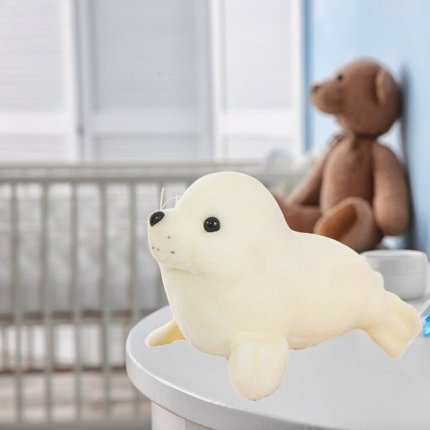 Pluszowa Foczka Pluszak Maskotka Przytulanka Biała 24cm Pluszowa Foczka Pluszak Maskotka Przytulanka Biała 24cm