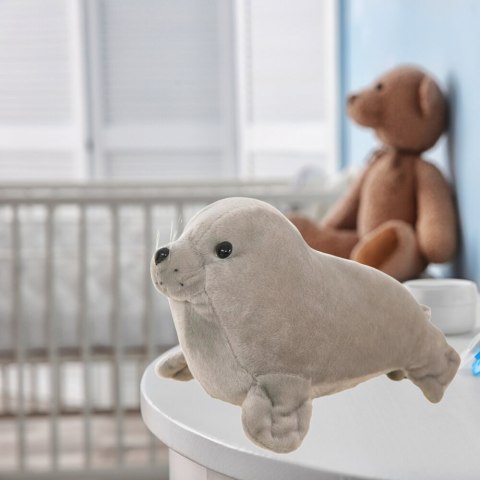 Pluszowa Foczka Pluszak Maskotka Przytulanka Szara 24cm Pluszowa Foczka Pluszak Maskotka Przytulanka Szara 24cm