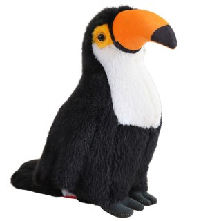 Pluszowa Maskotka Przytulanka Ptak Tukan Czarno Biały 30cm
