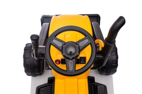 Traktor Na Akumulator Z Przyczepą S617 Żółty Traktor Na Akumulator Z Przyczepą S617 Żółty