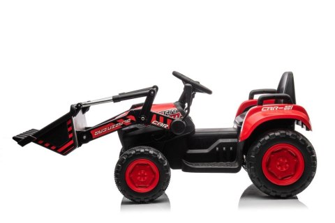 Traktor Na Akumulator Z łyżką BW-X002A Czerwony Traktor Na Akumulator Z łyżką BW-X002A Czerwony