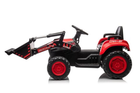 Traktor Na Akumulator Z łyżką BW-X002A Czerwony Traktor Na Akumulator Z łyżką BW-X002A Czerwony