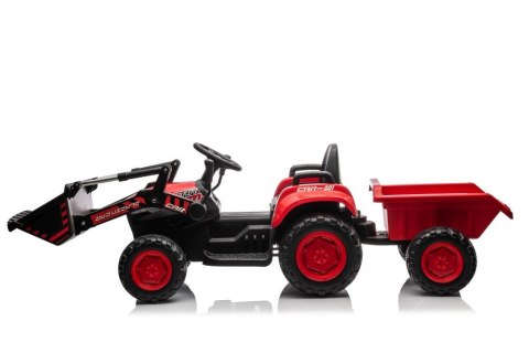 Traktor Na Akumulator Z łyżką BW-X002A Czerwony Traktor Na Akumulator Z łyżką BW-X002A Czerwony