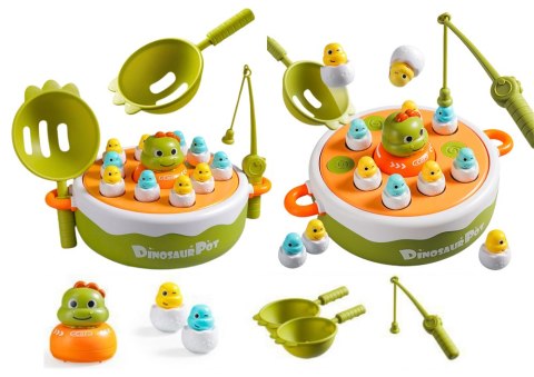 Gra Łowienie Dinozaurów Wędki Przybory Drewniana Zielona Gra Łowienie Dinozaurów Wędki Przybory Drewniana Zielona