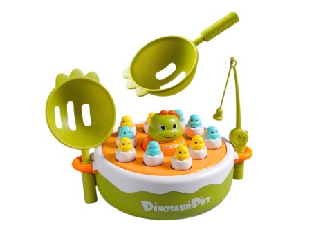 Gra Łowienie Dinozaurów Wędki Przybory Drewniana Zielona Gra Łowienie Dinozaurów Wędki Przybory Drewniana Zielona