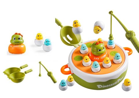 Gra Łowienie Dinozaurów Wędki Przybory Drewniana Zielona Gra Łowienie Dinozaurów Wędki Przybory Drewniana Zielona