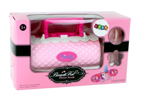 Zestaw Piękności Do Makijażu W Kuferku Cienie Do Powiek Różowy