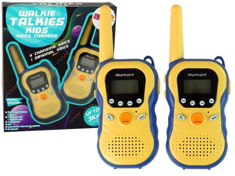 Zestaw Walkie Talkies Krótkofalówki Dla Dzieci Niebieskie 2 Szt.