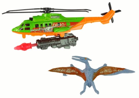 Zestaw Zielony Helikopter Transport Dinozaura Dino Park Zestaw Zielony Helikopter Transport Dinozaura Dino Park