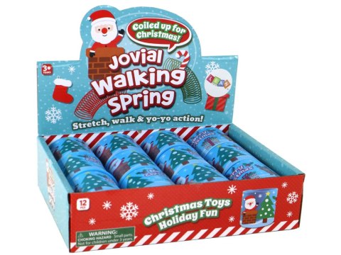 Kultowa Sprężyna Niebieska Motyw Świąteczny Relaksacyjna 6CM Kultowa Sprężyna Niebieska Motyw Świąteczny Relaksacyjna 6CM