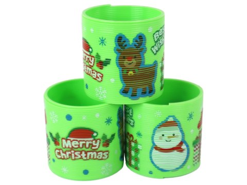 Kultowa Sprężyna Zielona Motyw Świąteczny Relaksacyjna 6CM Kultowa Sprężyna Zielona Motyw Świąteczny Relaksacyjna 6CM