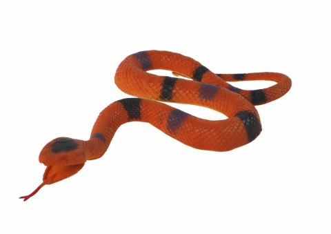 Sztuczny Gumowy Wąż Brązowy Z Czarno- Szarymi Łatkami Sztuczny Gumowy Wąż Brązowy Z Czarno- Szarymi Łatkami