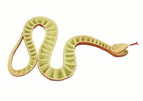 Sztuczny Gumowy Wąż Brązowy Z Czarno- Szarymi Łatkami Sztuczny Gumowy Wąż Brązowy Z Czarno- Szarymi Łatkami