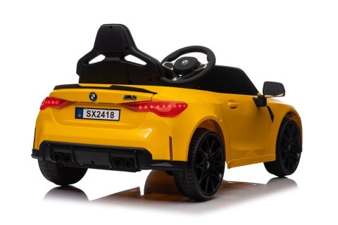 Auto Na Akumulator Bmw M4 Zółte Auto Na Akumulator Bmw M4 Zółte