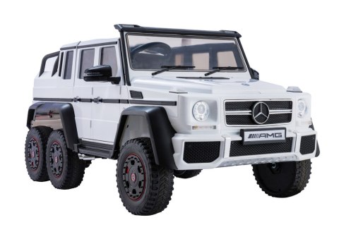 Auto Na Akumulator Mercedes G63 6x4 24V Biały Auto Na Akumulator Mercedes G63 6x4 24V Biały