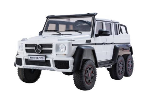 Auto Na Akumulator Mercedes G63 6x4 24V Biały Auto Na Akumulator Mercedes G63 6x4 24V Biały