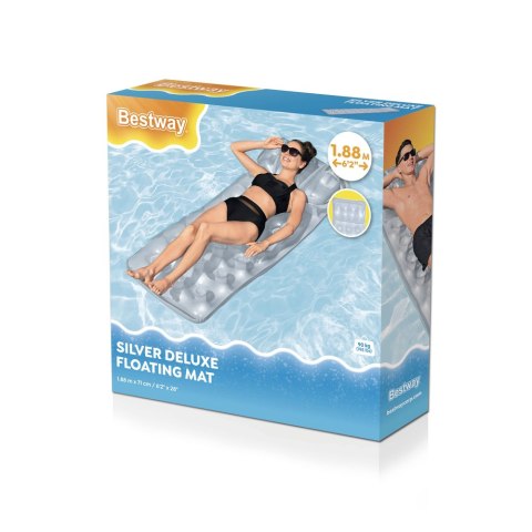 Dmuchany Materac Do Pływania Szary 188 x 71 cm Bestway 43024 Dmuchany Materac Do Pływania Szary 188 x 71 cm Bestway 43024