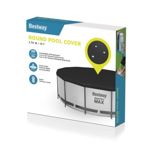 Pokrywa Do Basenu Stelażowego 366 cm Bestway 58037 Pokrywa Do Basenu Stelażowego 366 cm Bestway 58037
