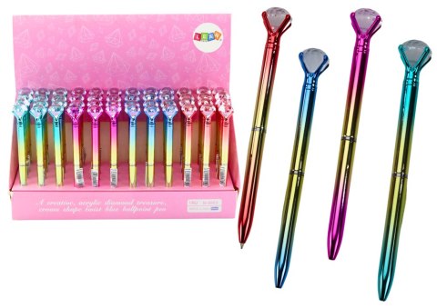 Długopis Z Diamentem W Połysku Złoto Kolorowy Niebieski Wkład 0.7mm Mix Długopis Z Diamentem W Połysku Złoto Kolorowy Niebieski Wkład 0.7mm Mix