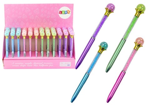 Długopis Z Diamentową Kulą Diamenciki Niebieski Wkład 0.7mm Mix Długopis Z Diamentową Kulą Diamenciki Niebieski Wkład 0.7mm Mix