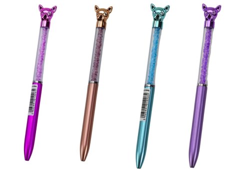 Długopis Z Pieskiem Diamenciki Niebieski Wkład 0.7mm Mix Długopis Z Pieskiem Diamenciki Niebieski Wkład 0.7mm Mix