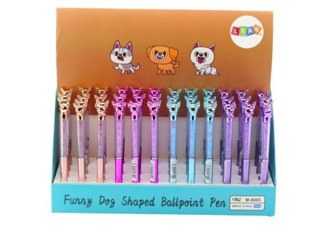 Długopis Z Pieskiem Diamenciki Niebieski Wkład 0.7mm Mix Długopis Z Pieskiem Diamenciki Niebieski Wkład 0.7mm Mix