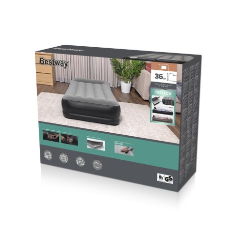 Materac Welurowy Z Pompką Elektryczną 191 x 97 x 46 cm Bestway 67401 Materac Welurowy Z Pompką Elektryczną 191 x 97 x 46 cm Bestway 67401