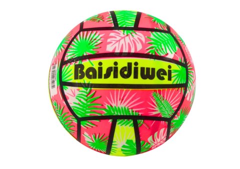 Piłka Gumowa Jaskrawa Liście Różowo Zielona 24 Cm Piłka Gumowa Jaskrawa Liście Różowo Zielona 24 Cm