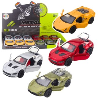 Samochód Sportowy Metalowy Z Napędem Światła Dźwięki Mix