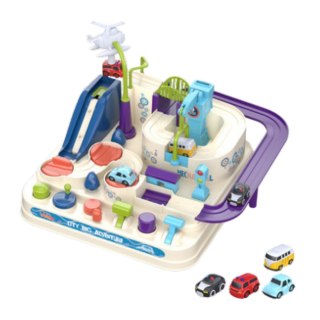 Tor Przeszkód Interaktywny Parking Dla Dzieci Cztery Autka