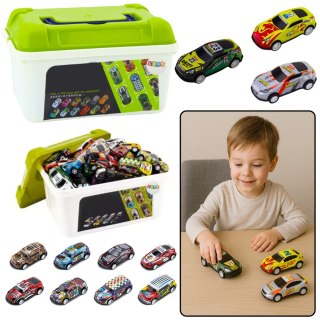 Zestaw Resoraków w Skrzynce Kuferku 50 Samochodów