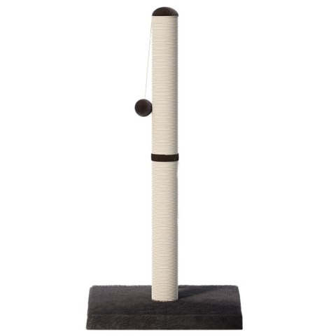 Drapak dla Kota Słupek do Drapania Wieża Ciemnoszary 80 cm x 40 cm Drapak dla Kota Słupek do Drapania Wieża Ciemnoszary 80 cm x 40 cm