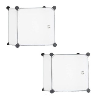 Modułowy Regał Na Buty Akcesoria 5 Przegródek Transparentny