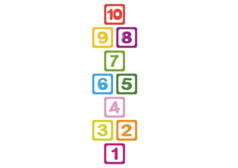 Naklejki Podłogowe Liczby Edukacyjne Do Gry w Klasy Naklejki Podłogowe Liczby Edukacyjne Do Gry w Klasy