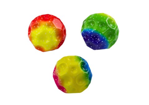 Piłeczka Świecąca Do Odbijania Ugniatania z Wgłębieniami Kolorowa 9,5cm Piłeczka Świecąca Do Odbijania Ugniatania z Wgłębieniami Kolorowa 9,5cm