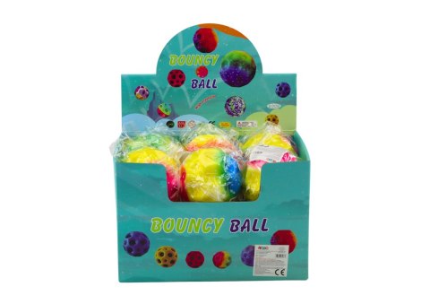 Piłeczka Świecąca Do Odbijania Ugniatania z Wgłębieniami Kolorowa 9,5cm Piłeczka Świecąca Do Odbijania Ugniatania z Wgłębieniami Kolorowa 9,5cm