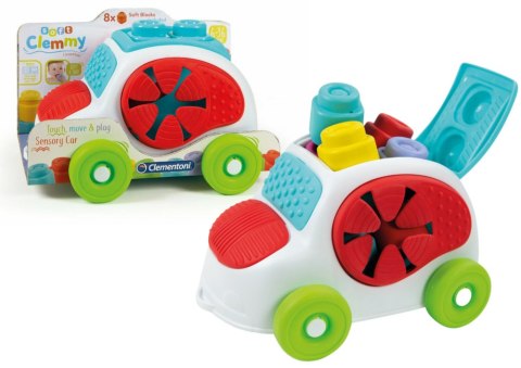Clemmy Autko Sensoryczne z Klockami Sorter Clementoni 17315 Clemmy Autko Sensoryczne z Klockami Sorter Clementoni 17315