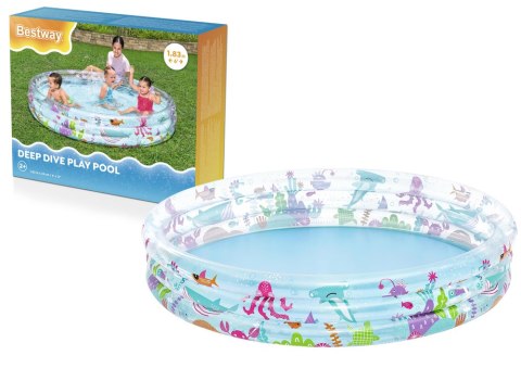 Dmuchany Basen Morski Świat 183 x 33 cm Bestway 51005 Dmuchany Basen Morski Świat 183 x 33 cm Bestway 51005