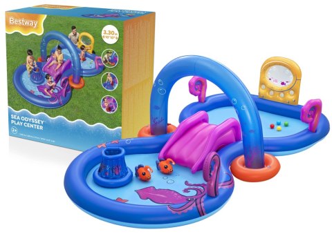Dmuchany Plac Zabaw Podwodny Świat 330 x 188 x 177cm Bestway 53167